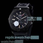 Replica Breitling Avenger Black Dial Black Rubber Strap Men's Watch 44mm At Cheapest Price